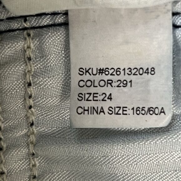 Abercrombie & Fitch Dark Blue Jean Shorts Women’s 24 Striped - Picture 15 of 17